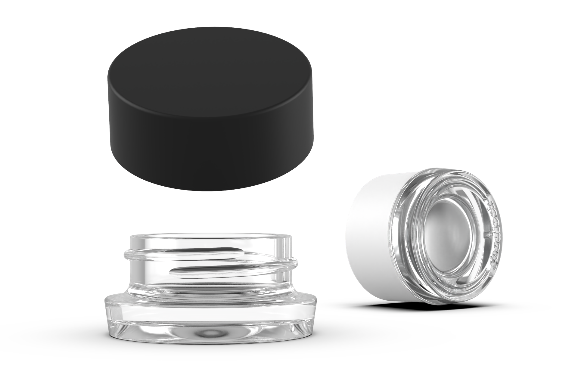 Goodlook glass concentrate jars - Mini 3ml and Classic 8ml